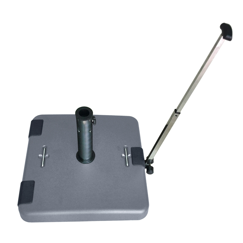 50kg Easy Move Concrete Umbrella Base with Telescopic Handle And Rollers
